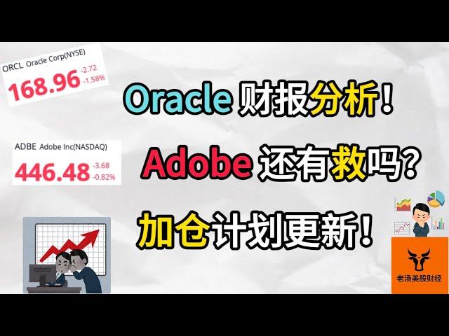 Oracle财报分析! Adobe还有救吗? 加仓计划更新!【美股分析】