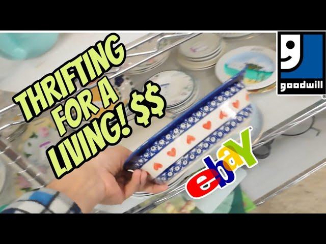 I ALWAYS Get THESE! Thrift with Me Goodwill ~ Sourcing RESELL eBay FULL-TIME PROFIT how to