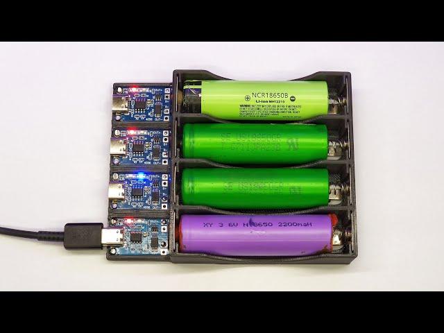 DIY Multiple 18650 Li-ion Battery Charger