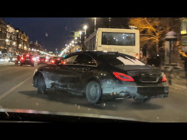 Illegal street drift compilation with BMW M5 & CLS 63 AMG