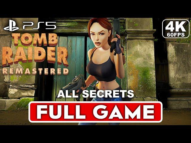 TOMB RAIDER 3 REMASTERED Gameplay Walkthrough FULL GAME [4K 60FPS PS5] - No Commentary