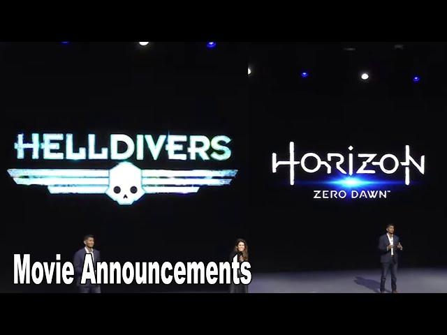 Helldivers Movie Announcement & Horizon Zero Dawn Movie Announcement CES 2025