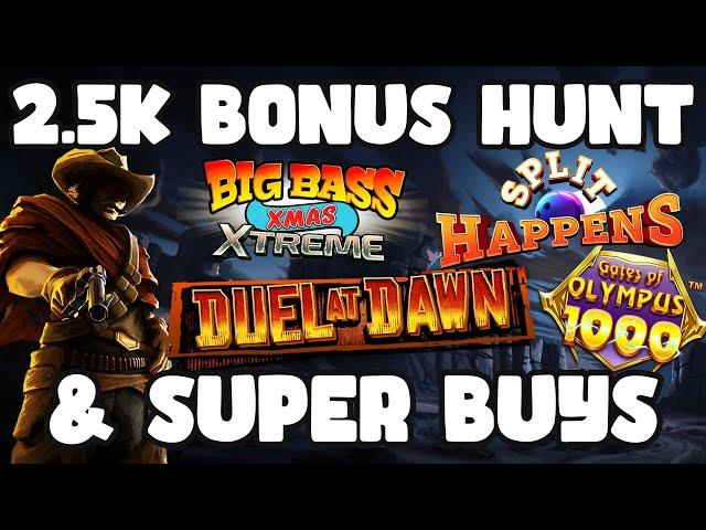 2.5K BONUS HUNT & SUPER BUYS - INCLUDING THE NEW DUEL AT DAWN AND GIVEAWAY DETAILS