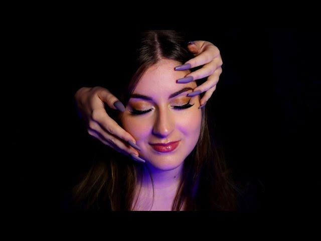 ASMR [Real Person] Face Touching & Scalp Massage with Long Nails  deutsch german