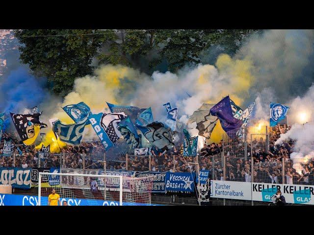 FC Winterthur 0:2 FC Zürich 25.05.2023 (Choreo, Pyro, Support)