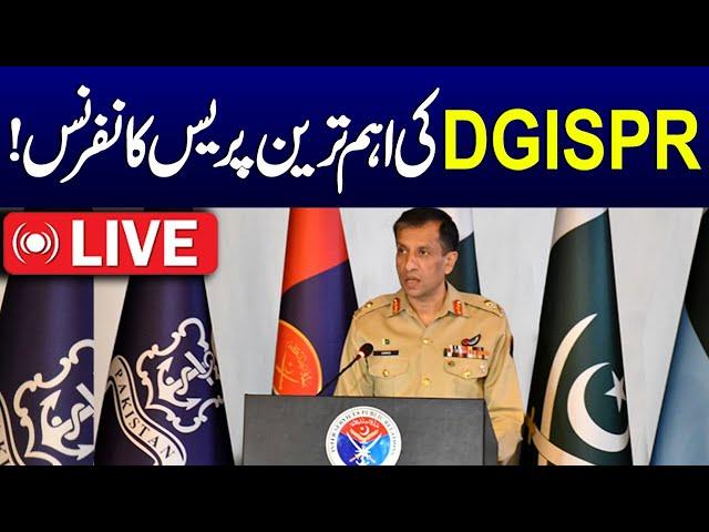 LIVE | DG ISPR Major General Ahmed Sharif Important Press Conference | SAMAA TV