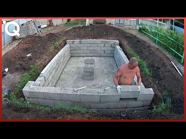 Building Amazing DIY Swimming Pool Step by Step | by @Weandnature