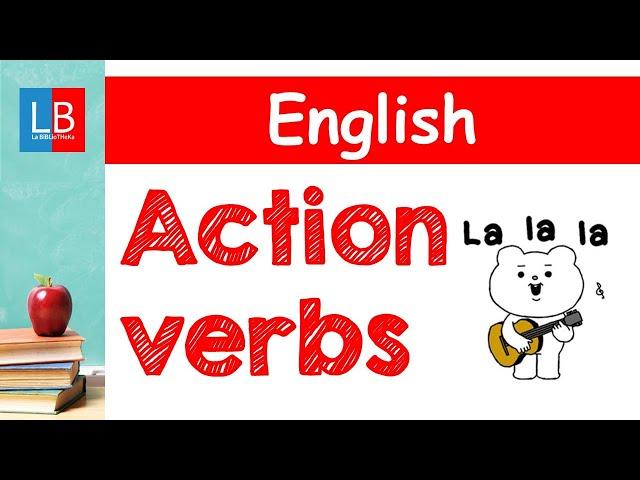 ACTION VERBS. Vocabulario en inglés para niños.‍ PRIMARIA