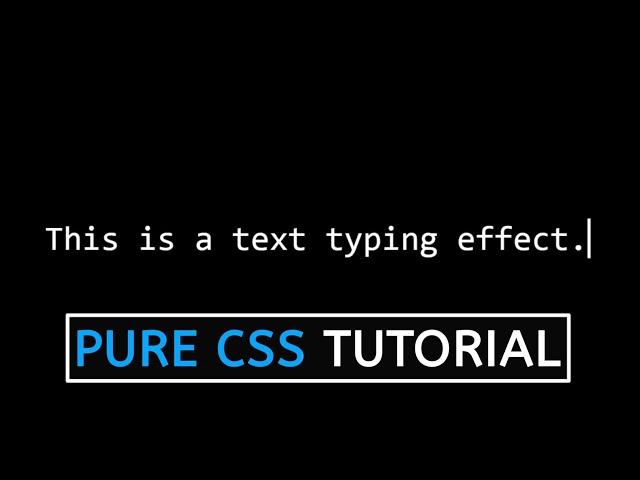 Text Typing Animation Effect using Html and CSS | Webkit Coding