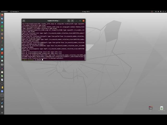 #3 Linux - Use fsck to check a portable harddrive