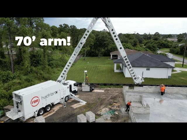 FBR Truck Laying Block House in 2 Days