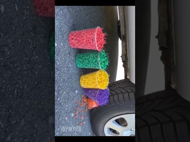 Eggs vs Firecrackers under Car – Satisfying ASMR Explosion!
