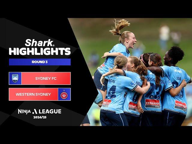 Sydney FC v Western Sydney Wanderers - Shark Highlights | Ninja A-League 2024-25 | Round 03