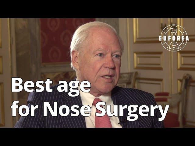 What is the best age to perform a nose surgery?