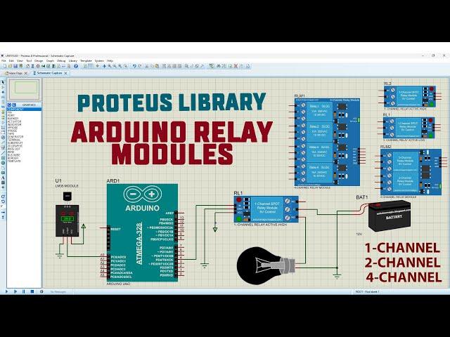 Arduino Relay Modules | Proteus Library