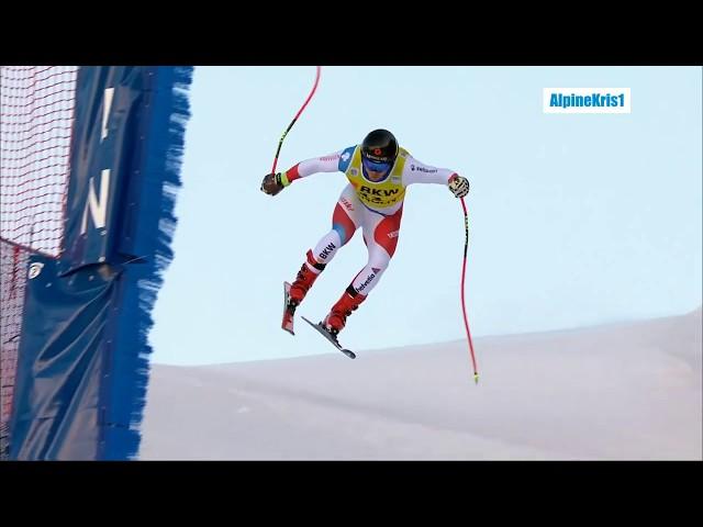 Alpine Skiing Wengen 2020 - Caviezel close call Replay