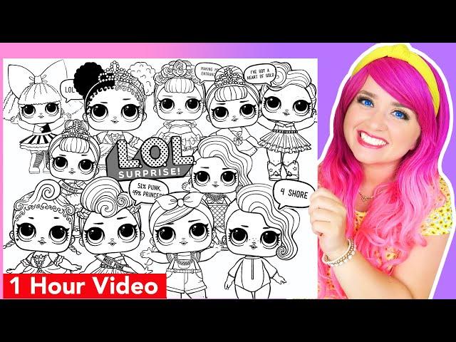 Coloring L.O.L. Surprise! Dolls Coloring Pages |  1 hour LOL Surprise Coloring Videos