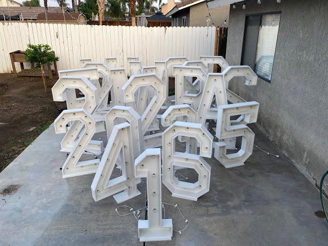 How I made wood Marquee letters and numbers - DIY build