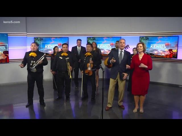 Check out our medal: Mariachis help KENS 5 get into the Fiesta spirit!