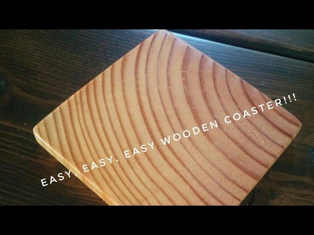 Easiest Wooden Drink Coaster Ever - Save Your 4 x 4 Scrap