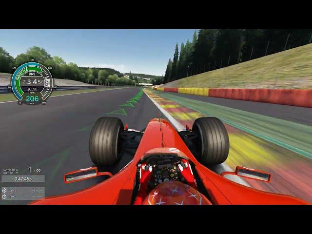 Assetto Corsa | ACR Ferrari F2004 Spa UNOFFICIAL World Record - 1:37.480