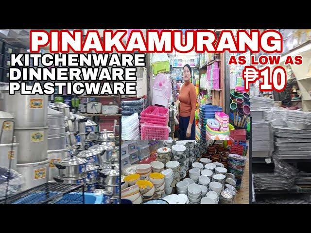 PINAKAMURANG DINNERWARE/ KITCHENWARE,APPLIANCES AND PLATICSWARES DITO SA QUIAPO#kitchenwares