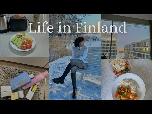 Days in my life in Finland | Living alone diaries | aesthetic cooking  | cozy winter in Finland ️