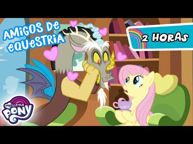 My Little Pony em português | Amigos por Equestria | Los mejores episodios de amistad | MLP 2 Horas