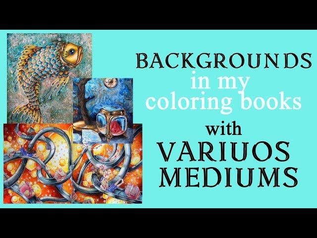 My favorite art supplies for #coloring backgrounds. What's the best for beginners and more advanced?