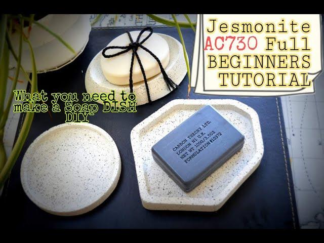 Beginners Jesmonite AC730 Complete Tutorial | What Sealer to use | Acid Etch | Silver Grey Granite