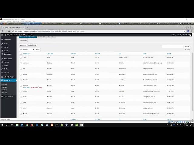 School Administration System demo