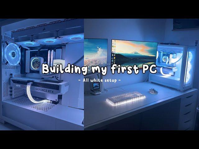 Building my first ever gaming pc! | Aesthetic white build | RTX 4070 