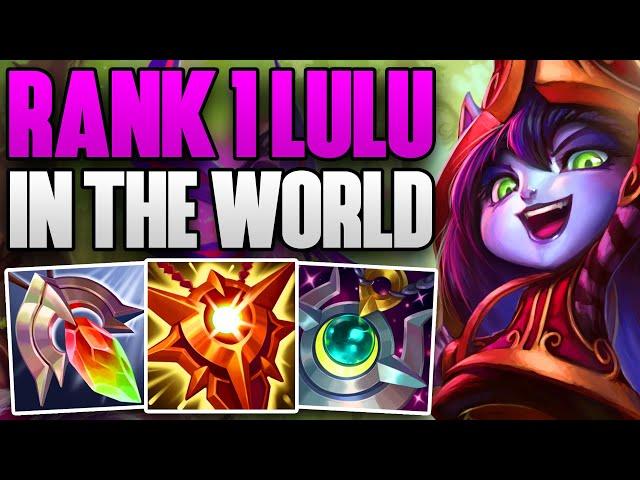 RANK 1 LULU IN THE WORLD FULL SUPPORT GAMEPLAY! | CHALLENGER LULU SUPPORT GAMEPLAY | Patch 14.10 S14