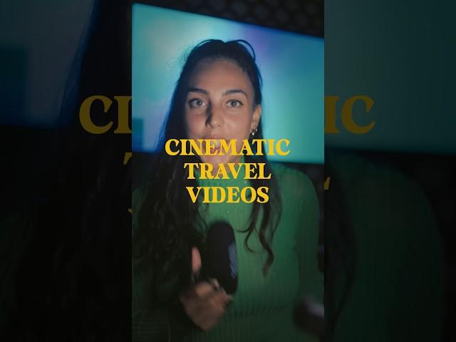 CINEMATIC Travel Videos Made SIMPLE! 20 seconds of pro tips