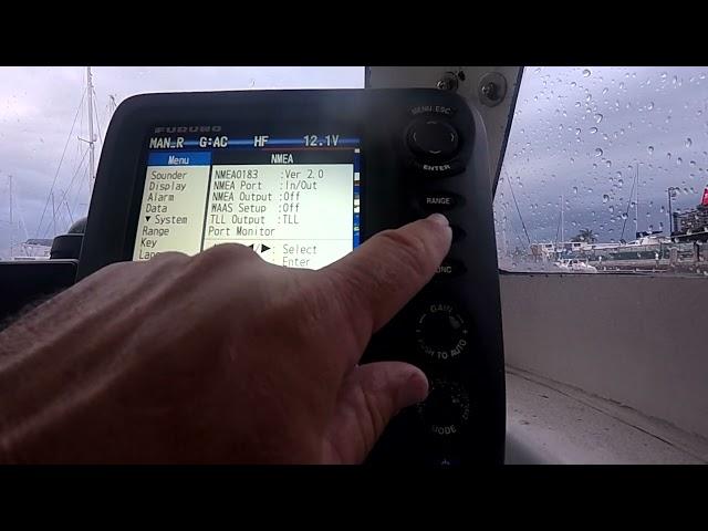 Furuno FCV-588 Depth Sounder/Fish Finder Menu Run Through and Instructions