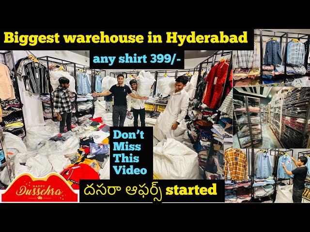 Biggest warehouse in Hyderabad biggest branded clothes store in Hyderabad half million store