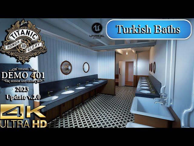 Titanic Honor and Glory Virtual Tour | Turkish Baths | 2024 Update | 4K