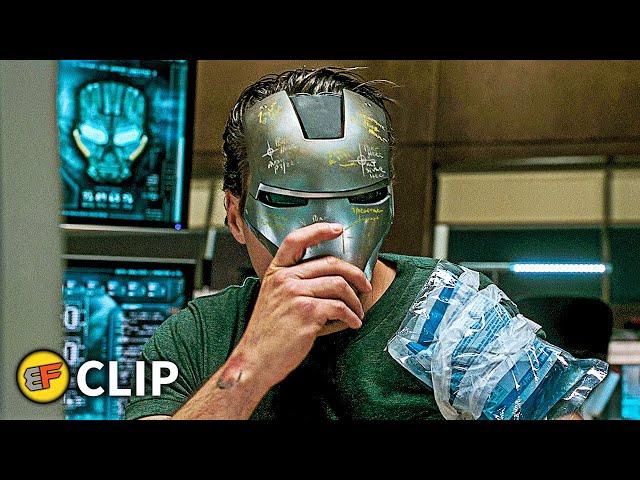 Tony Stark Designs Mark III Armor - Stan Lee Cameo Scene | Iron Man (2008) Movie Clip HD 4K