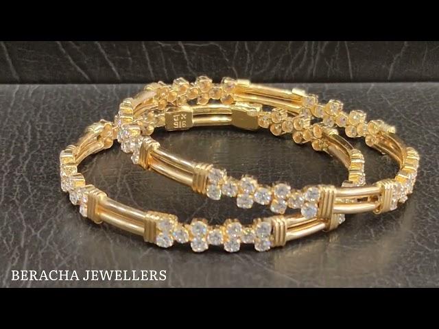 GOLD BANGLES 916 |BERACHA JEWELLERS| 916 HALLMARK GOLD|#916gold #tn72