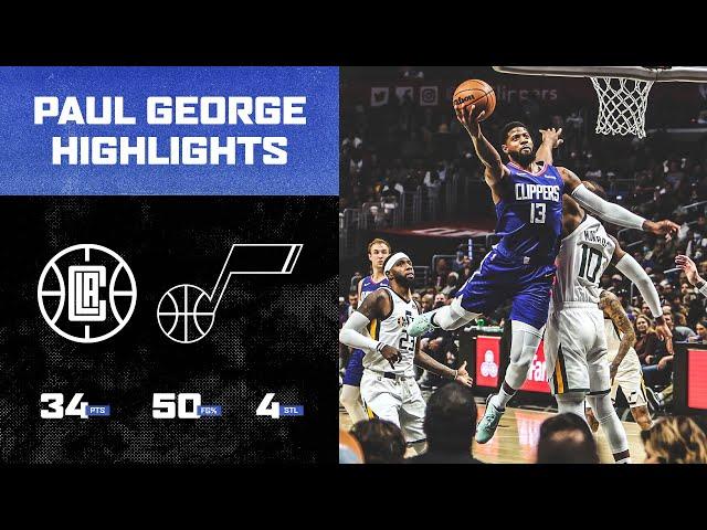 Paul George stepped up and showed out in his return against the Jazz. | LA Clippers