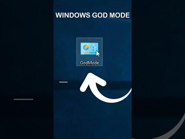 God Mode: Master your Windows like Pro!  #shorts