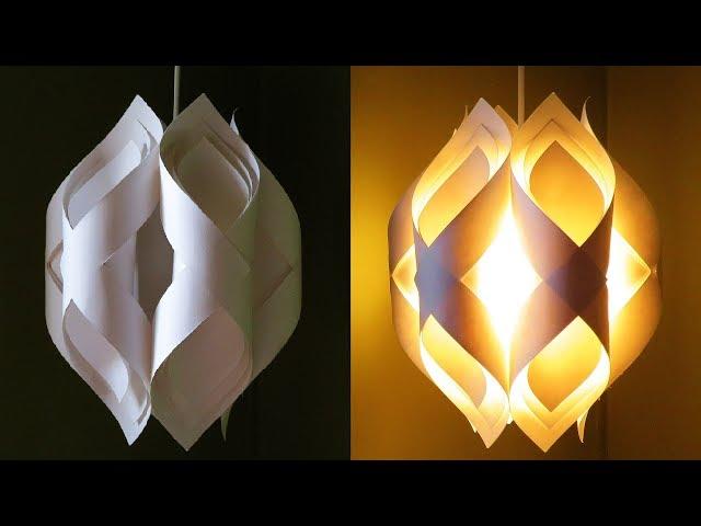 Ogee paper lamp - how to DIY an elegant paper pendant lamp/lantern - EzyCraft