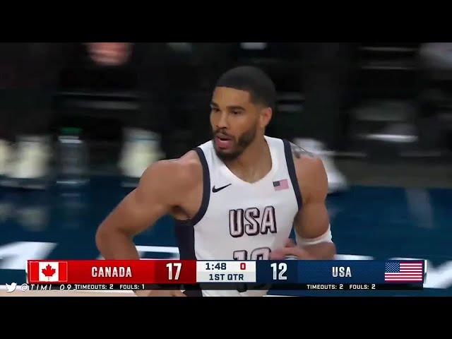 Jrue Holiday & Jayson Tatum Team USA Highlights vs Canada | 2024 USA Basketball