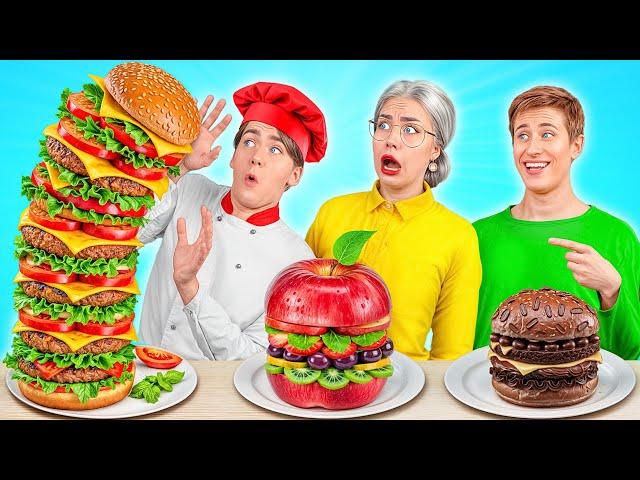 Me vs Grandma Cooking Challenge | Funny Food Challenges by Multi DO Joy