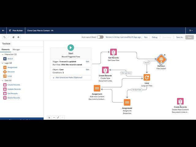 Flow Loops Basics: Clone or Share Files using Flows in Salesforce