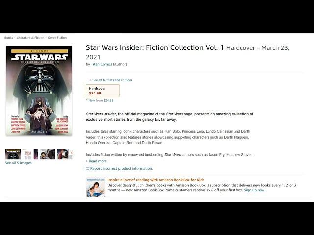 BOTH Star Wars Legends Insider Collections CONTAIN DISNEY CANON!