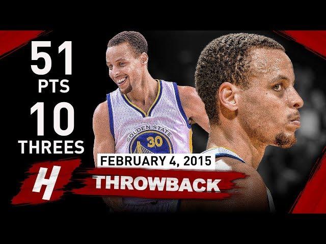 The Game Stephen Curry Became The Greatest Shooter EVER vs Mavericks 2015.02.04 - 51 Pts, 10 Threes!