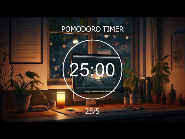 25/5 Pomodoro Timer  Chill Lo-fi Hip Hop Mix for Focus & Relaxation  Focus Station