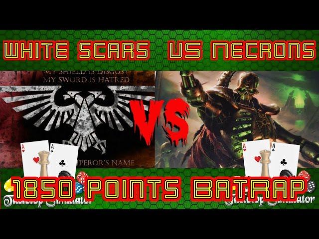 White Scars VS Necons 1850 points batrap / battle report TableTop  Super Wargamer vs Frozen Giblets