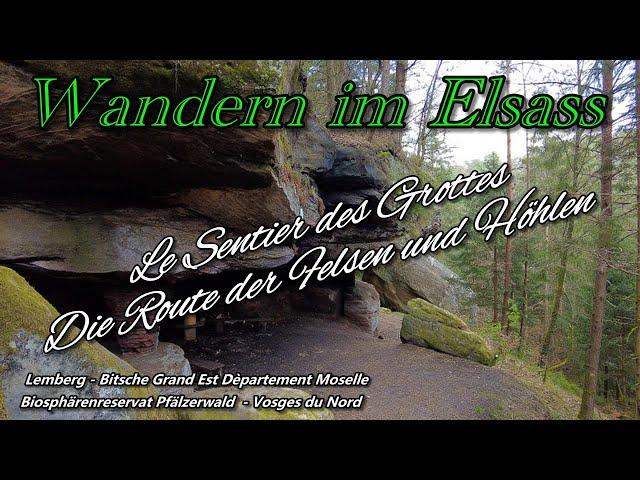 Höhlen und Felsen Pfad | Lemberg | Le Sentier des Grottes de Lemberg | Elsass | Nordvogesen | FR